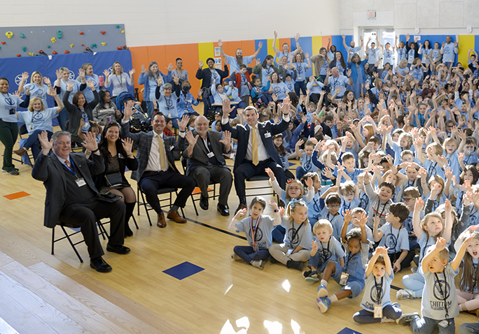Yesterday, we held a special National Blue Ribbon Day to celebrate our prestigious designation by the U. S. Department of Education! The event included an assembly, special activities throughout the day, t-shirts, and ice cream.💛💙🐻