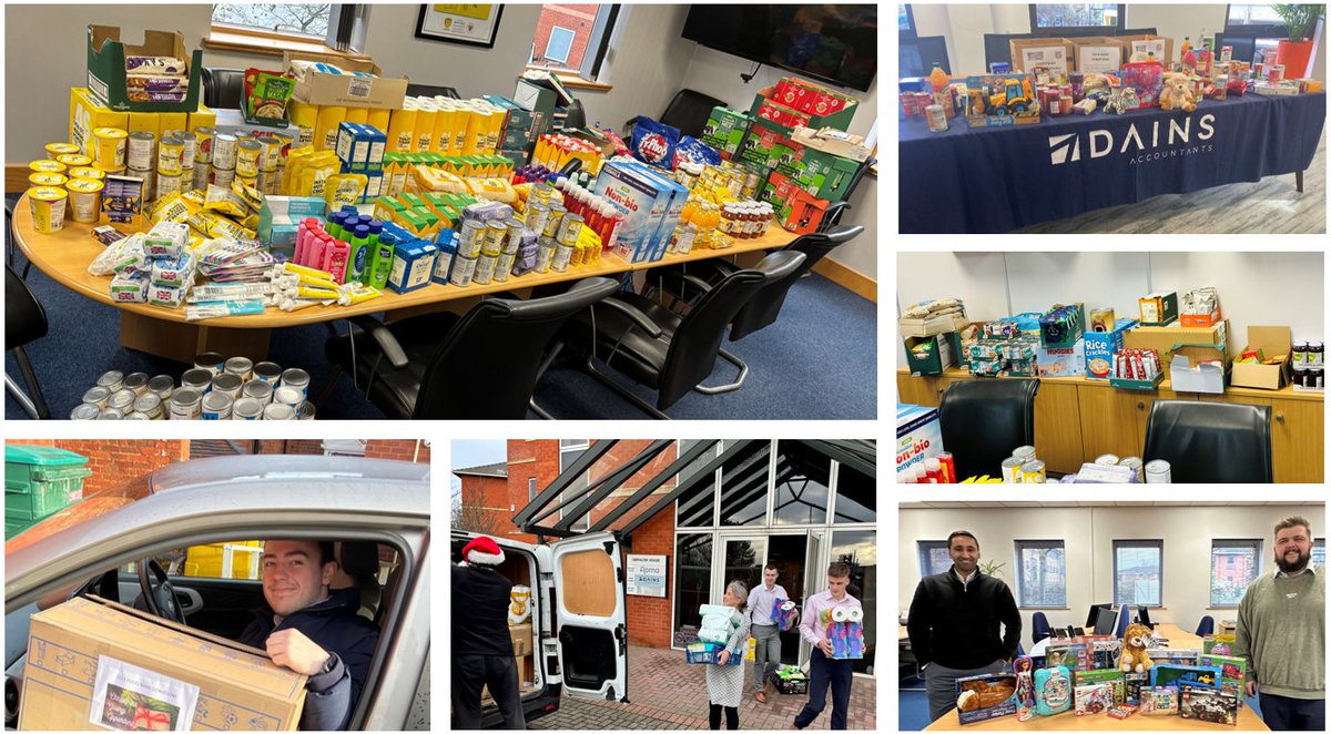 Staff members have been collecting food, gifts and essential items to support those in need for @uhdbtrust, @trusseltrust, @YMCA_Burton, and @SIFAfireside. A heartfelt THANK YOU to everyone who has contributed, I am sure these will be very much appreciated 🎁.  #spiritofgiving