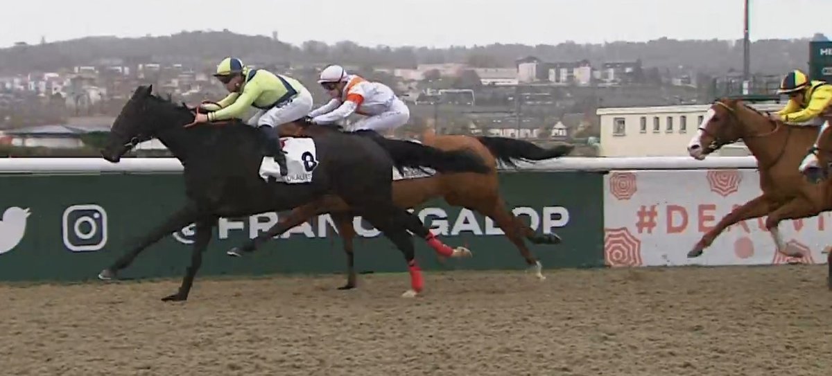 BEL ARISTO gana en Deauville con @pasquito60 para la Cuadra Río Cubas y @Enrique__Leon. Segundo puesto para QATAR RIVER (@BarbaraValentiH).