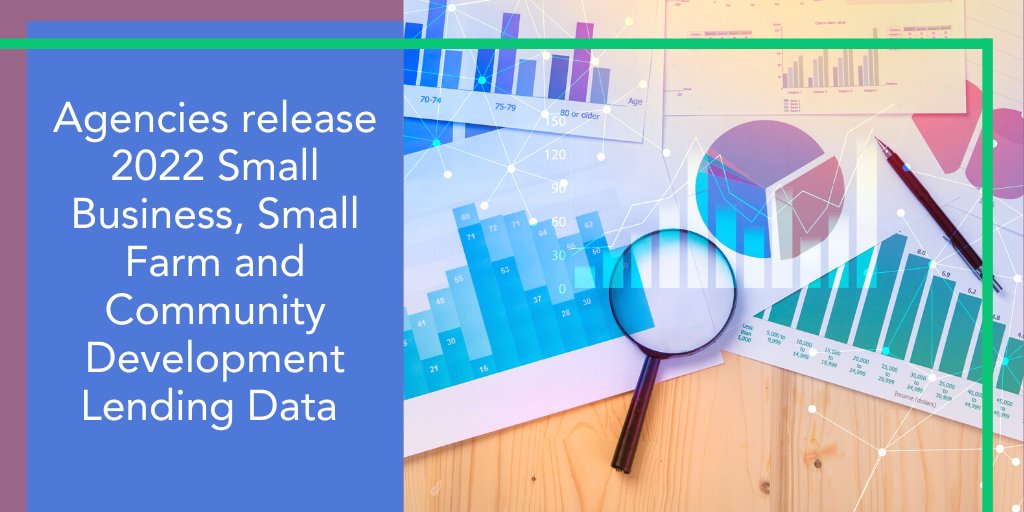 A last minute holiday gift! The federal banking agencies have released the 2022 small business, small farm and community development lending data. Be sure to update your data analysis! Download it now at lnkd.in/e2p9DKen #cra #compliance #smallbusiness #smallfarm