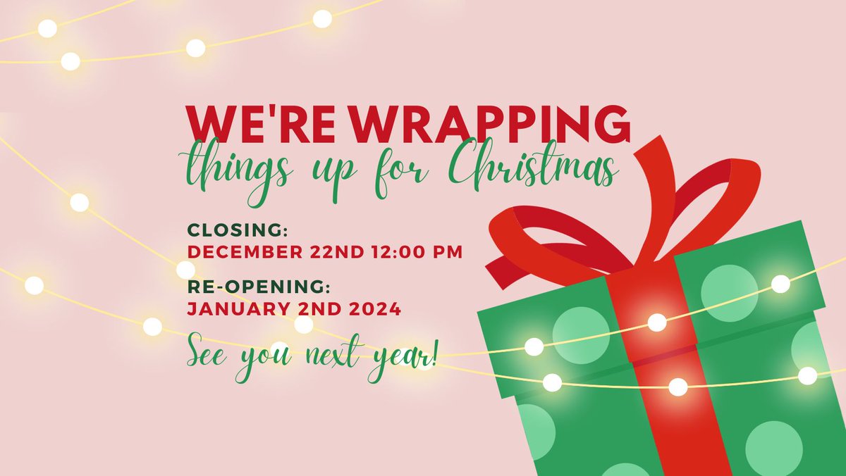 We will be closed next week but we hope you all have a Merry Christmas and a Happy Healthy New Year! #LondonderryTV