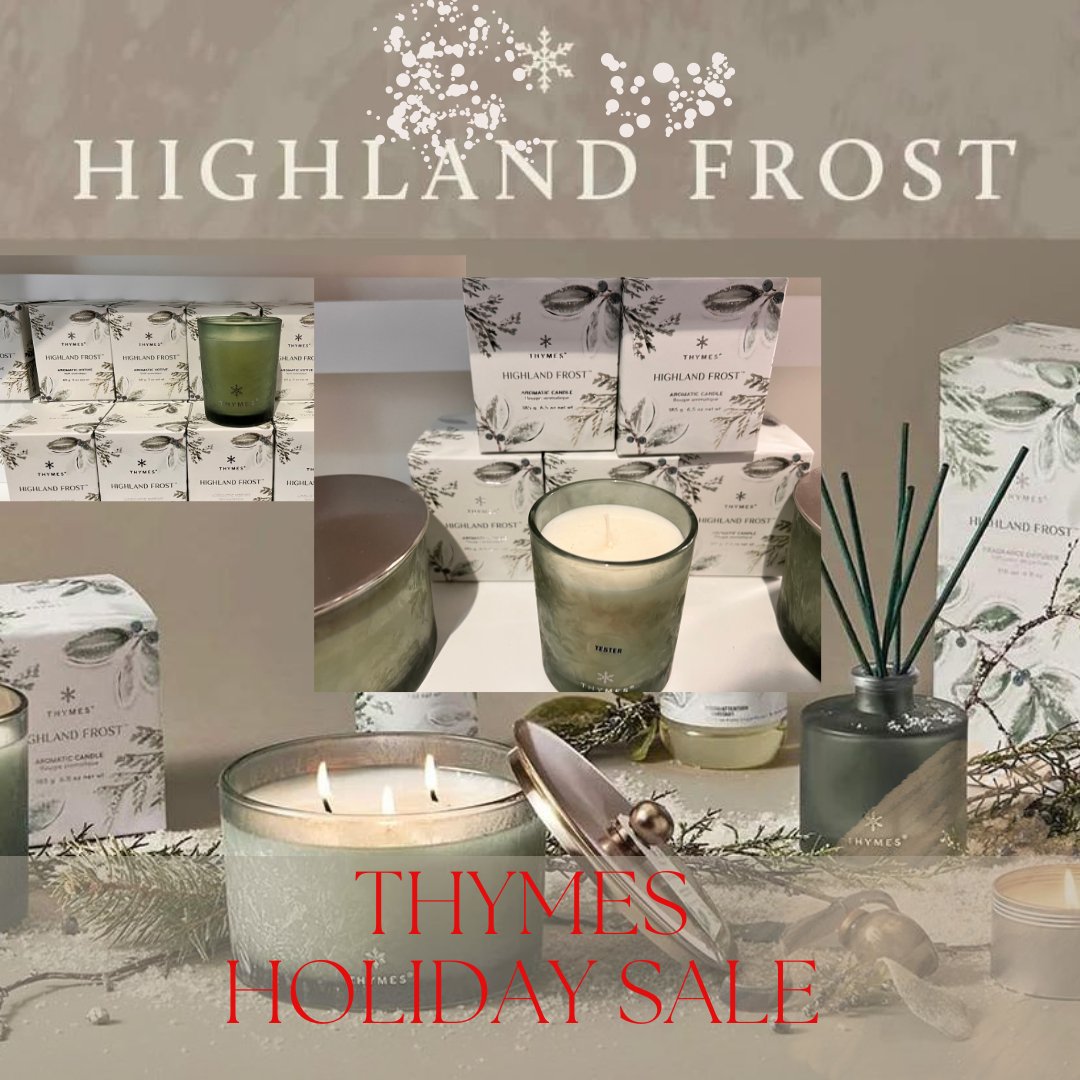 Thymes - Highland Frost Large Candle