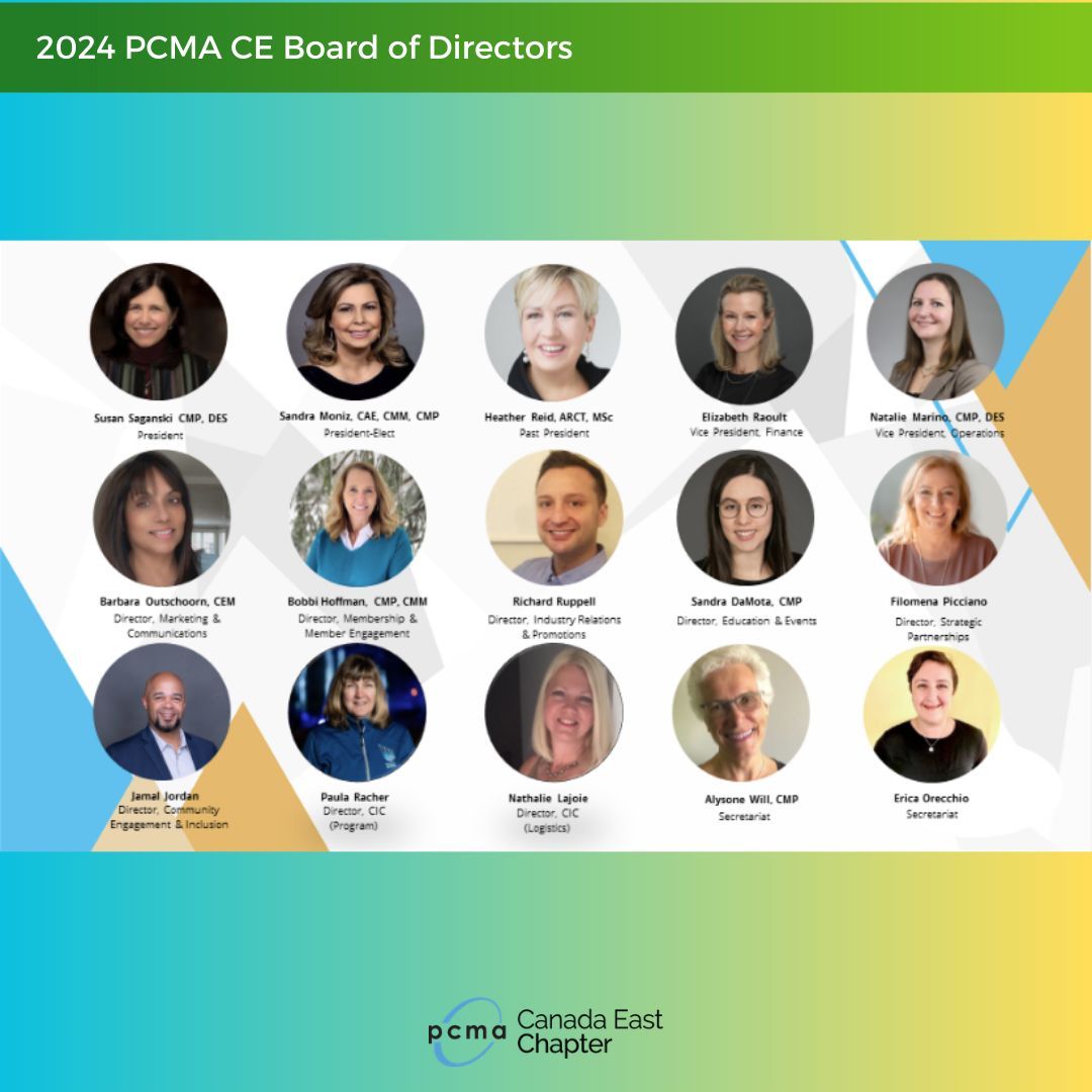 Announcing your new Board of Directors! #PCMA #PCMACE #EventProfs #MeetingProfs
