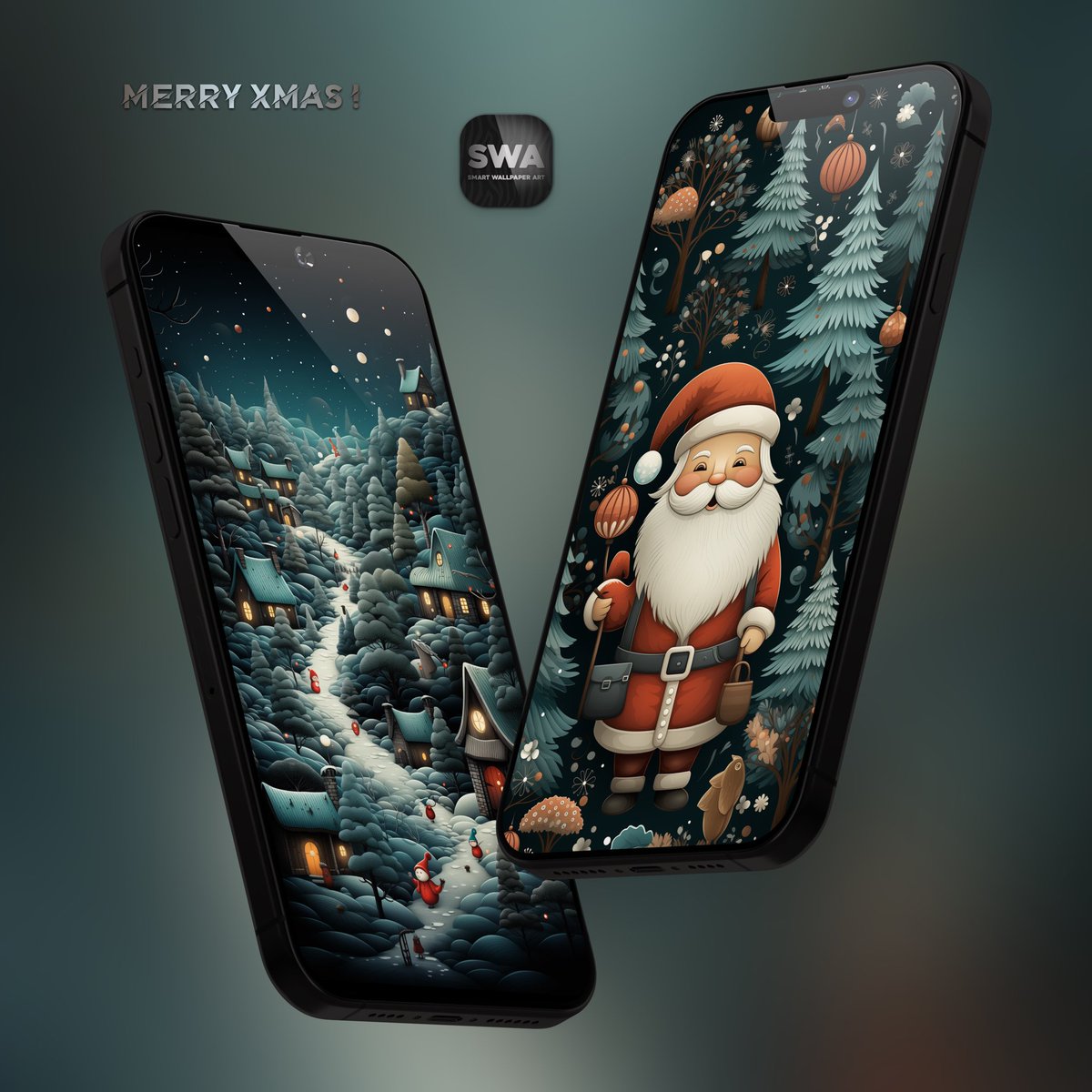 New Xmas walls coming to #SWAapp 🌴🌴🌴🌴
.
🎭 Smart Wallpaper Art app : apps.apple.com/fr/app/smart-w…
☑️ Channel : t.me/swadt
.
#mockupM @SeanKly 
#freewallpaper