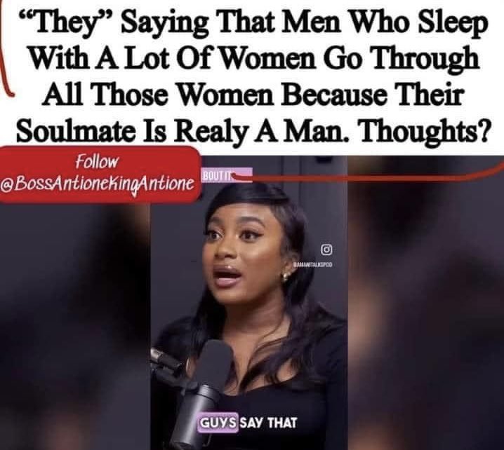 They on to us fellas. Too much heterosexual sex in fact means you are homosexual. Also stats show eating too many apples 🍎 in fact mean you want an orange 🍊