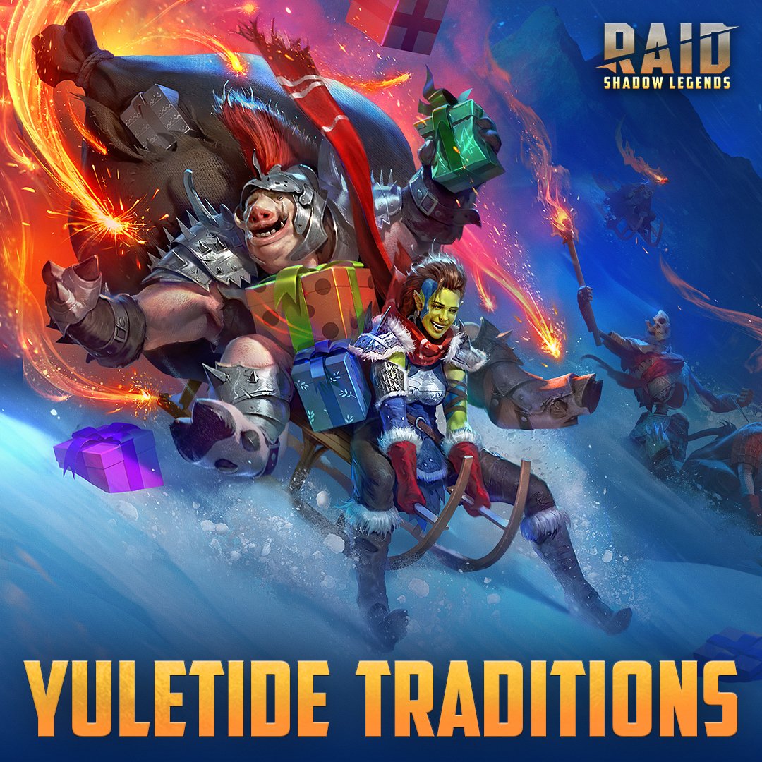 Yuletide is a perfect occasion for the people of Teleria to rest from their labors and enjoy well-deserved festivities. How do you think the different Factions of Raid celebrate it? Tell us in the comments below!