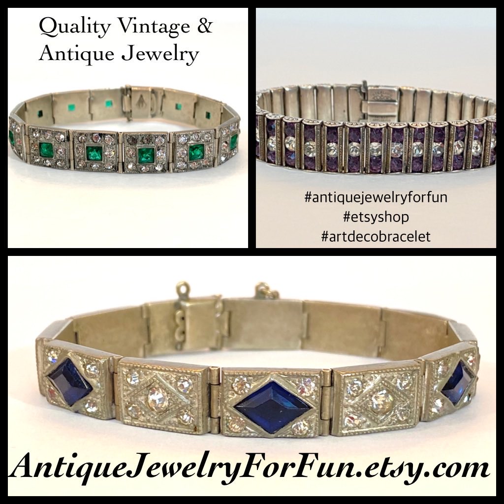 #antiquejewelryforfun #etsyshop #artdecobracelet #antiquebracelet #artdecojewelry etsy.com/listing/163070… etsy.com/listing/160064… etsy.com/listing/160224…