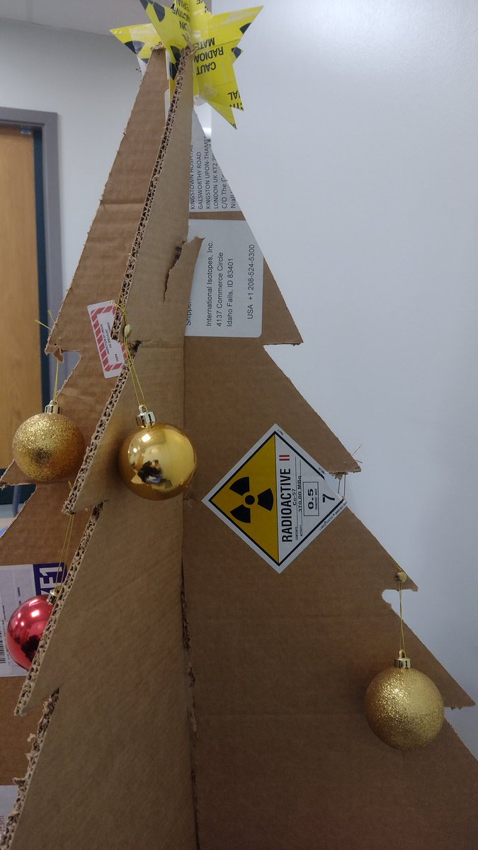 Particularly enjoyed the #radioactive Christmas dec #kingstonhospital