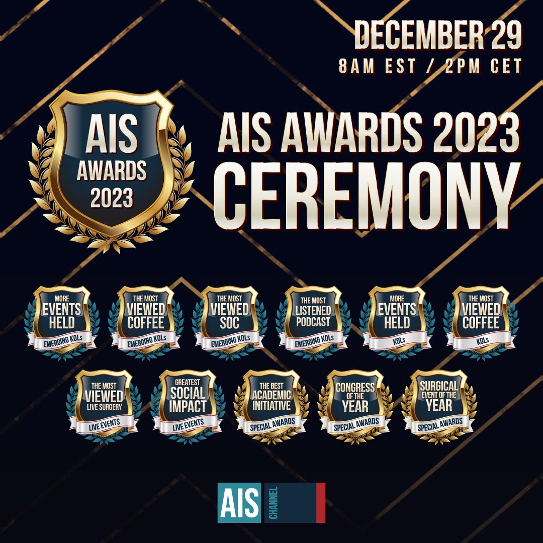 AIS Channel (@aischannel) on Twitter photo 🌟 AIS Awards 2023 on 🗓️Dec29 at ⏰8am NY! Join us to celebrate healthcare excellence with 11 awards and top presenters! <a href="/ManishChandSurg/">Manish Chand FRCS PhD MBA</a> <a href="/iamwin1703/">Winnie Mathur</a> <a href="/JuliaColemanMD/">Julia R Coleman, MD MPH</a> <a href="/iroatulam/">Augustine Iroatulam</a> <a href="/Llyva/">Valeria Jimenez</a> <a href="/borjadelacy/">F. Borja de Lacy, MD, PhD</a> <a href="/BalibreaJose/">Jose M. Balibrea MD, PhD, FACS</a> <a href="/SWexner/">Steven D Wexner MD, PhD</a> <a href="/dr_eduardoramos/">Eduardo Ramos</a> 🏆 aischannel.com/live-surgery/a… #AISAwards2023 🌟 AIS Awards 2023 on 🗓️Dec29 at ⏰8am NY! Join us to celebrate healthcare excellence with 11 awards and top presenters! <a href="/ManishChandSurg/">Manish Chand FRCS PhD MBA</a> <a href="/iamwin1703/">Winnie Mathur</a> <a href="/JuliaColemanMD/">Julia R Coleman, MD MPH</a> <a href="/iroatulam/">Augustine Iroatulam</a> <a href="/Llyva/">Valeria Jimenez</a> <a href="/borjadelacy/">F. Borja de Lacy, MD, PhD</a> <a href="/BalibreaJose/">Jose M. Balibrea MD, PhD, FACS</a> <a href="/SWexner/">Steven D Wexner MD, PhD</a> <a href="/dr_eduardoramos/">Eduardo Ramos</a> 🏆 aischannel.com/live-surgery/a… #AISAwards2023