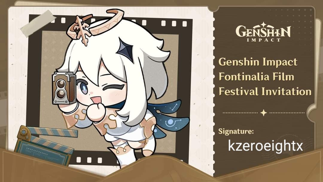 kzeroeightx's tweet photo. @GenshinImpact 
#Teyvatfilm #PaimonInvitation

800873386 https://t.co/A5xIkTKln1