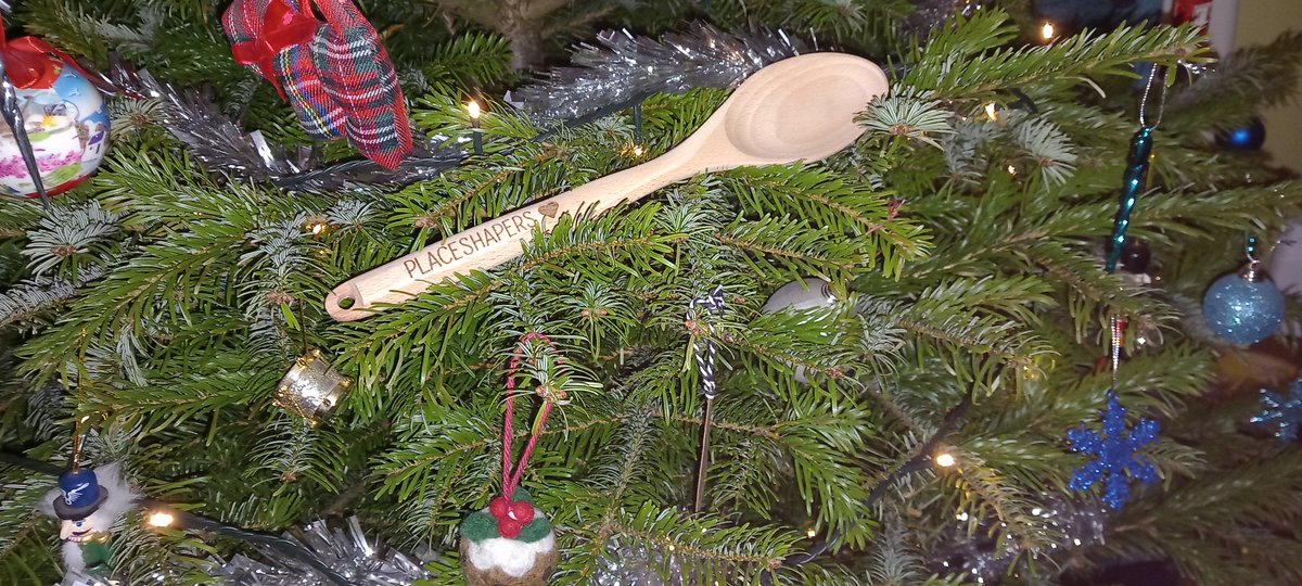 CKPlaceShapers's tweet photo. In other news. My @placeshapers wooden spoon is currently taking pride of place on the treeπ
Many thanks to the #commsnetwork for organising the quiz and such a fun final meeting of the year.
Wishing you all a very Merry Christmas & a peaceful New Year.
See you in 2024π€ https://t.co/YuQyUQUXmh