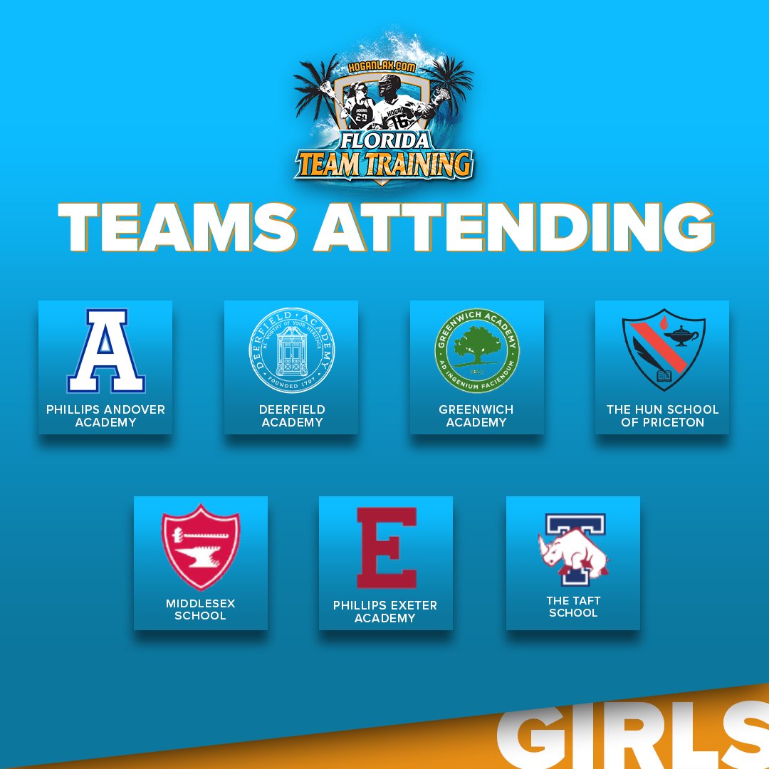 We're excited to have a lot of really talented teams coming to Florida Team Training! Looking forward to working with all these teams to help them get better. 

#HOGANLAX #TEAMTRAINING