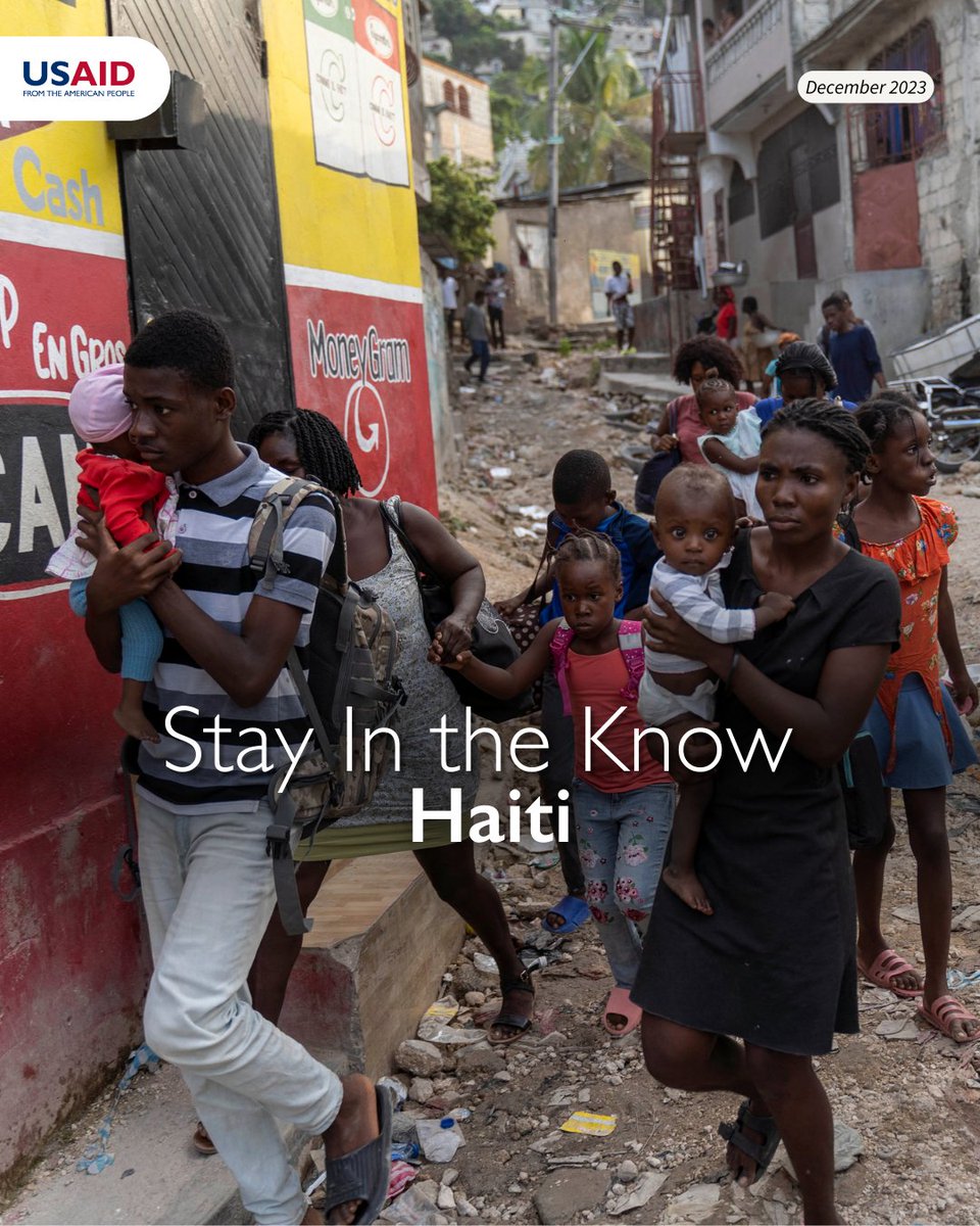 Civil unrest, insecurity, hurricanes, earthquakes, floods, droughts, disease, economic instability – Haiti has experienced nearly every kind of disaster and circumstance to which @USAID responds. To stay in the know about the current situation, click here: instagram.com/p/C1HkbAbuZtJ/…