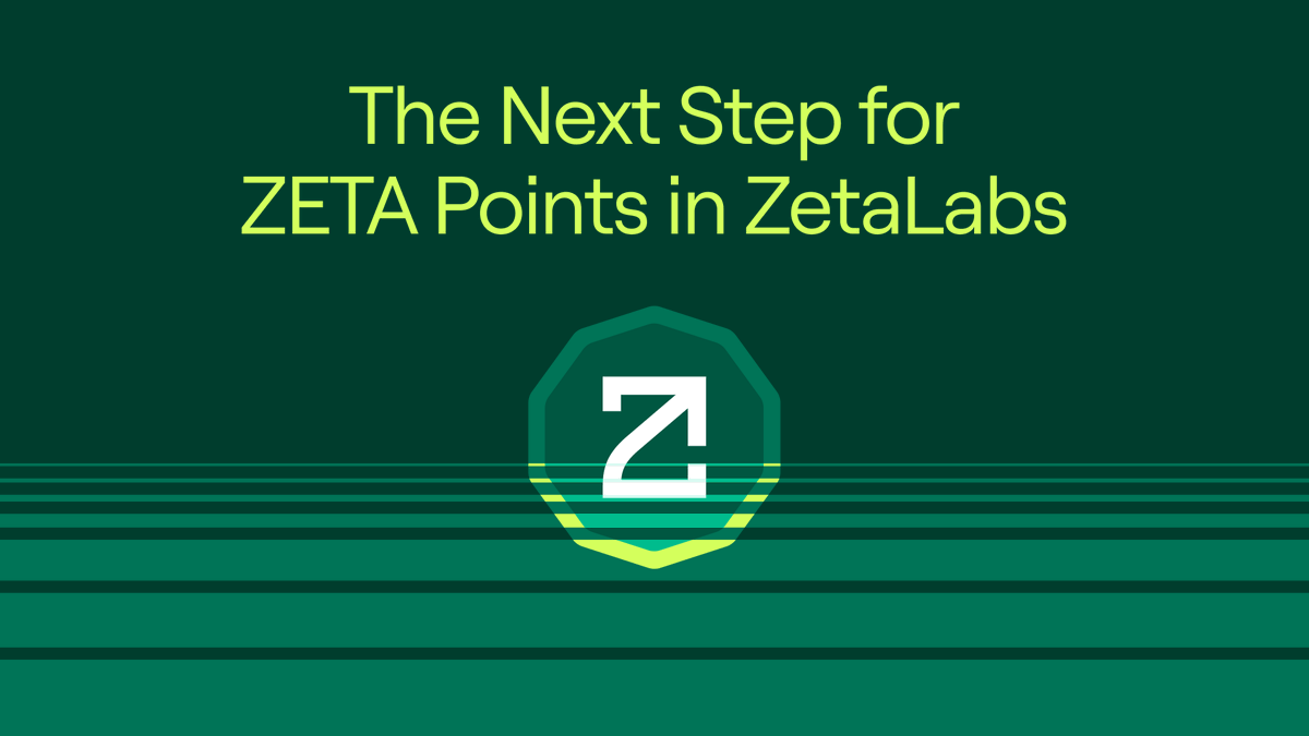 The next step for ZETA Points: As ZetaChain prepares for its next phase, ZETA Points will no longer be available to earn on ZetaLabs. Points already earned remain unchanged and viewable on the leaderboard. Read our full statement and stay tuned for what’s coming next: