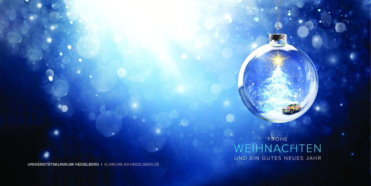 Wir wünschen allen Menschen am #UKHD, egal wie mit uns verbunden, ein erholsames, ruhiges und schönes Weihnachtsfest, Zeit mit der Familie und einen guten Rutsch ins Jahr 2024! Allen MitarbeiterInnen, die vor Ort die Stellung halten, ein großes DANKESCHÖN und einen ruhigen Dienst