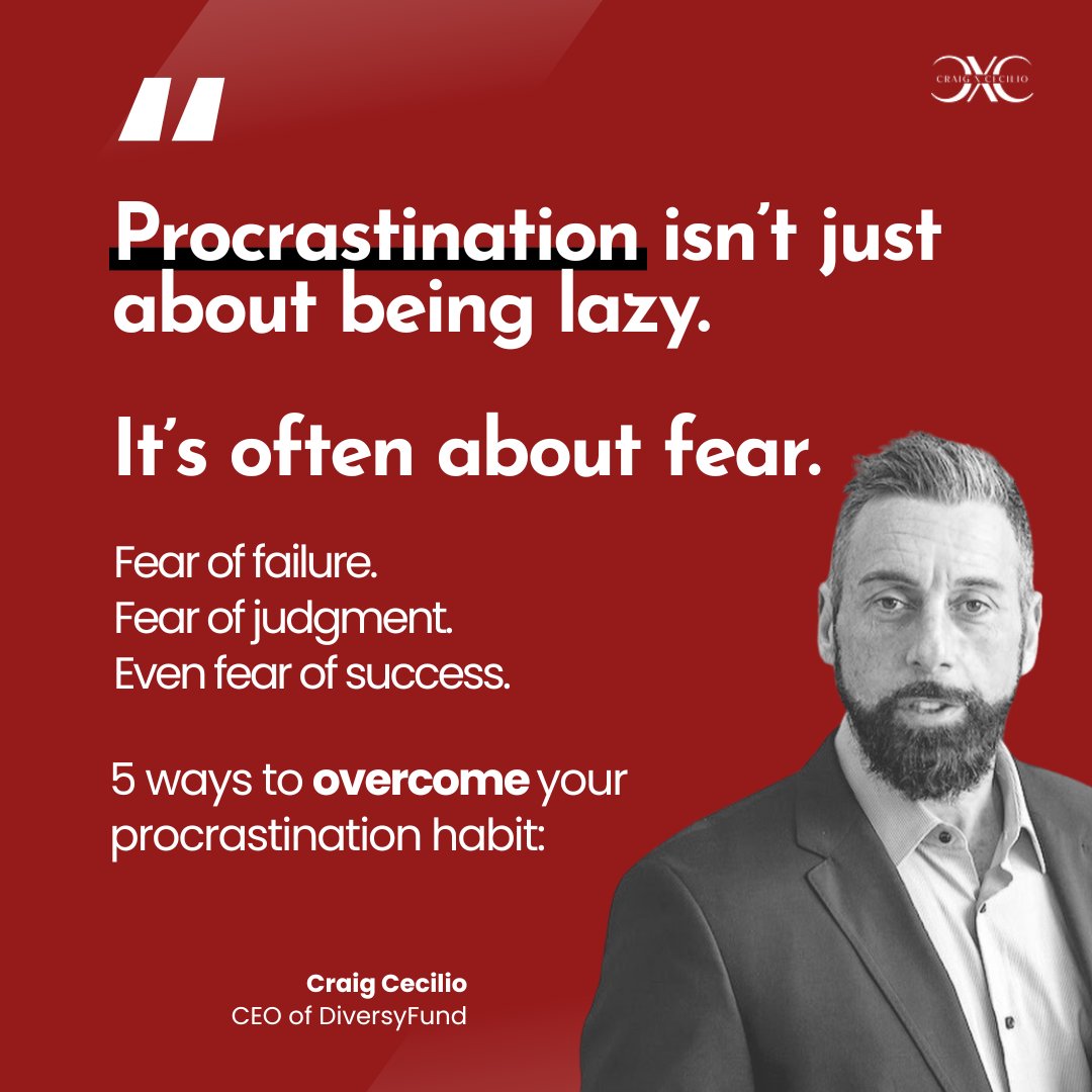 If you struggle with procrastination, read this: Procrastination isn’t just about being lazy. It’s often about fear. Fear of failure. Fear of judgment. Even fear of success. Here’s 5 ways to overcome your procrastination habit: 𝟭/ 𝗧𝗵𝗲 𝟮-𝗺𝗶𝗻𝘂𝘁𝗲 𝗿𝘂𝗹𝗲 A simple…