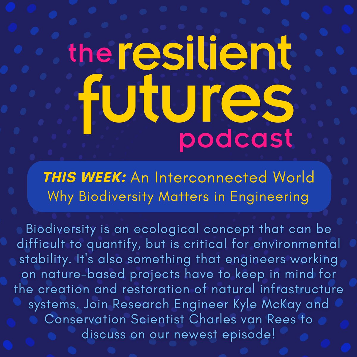 Traveling for the holidays? Need something to listen to on that car ride?

If the answer is yes, check out the newest episodes of some of our affiliates' podcasts (both available on most podcast platforms!)

1: The Engineering With Nature Podcast
2: @RFuturesPod (@UGA_IRIS)