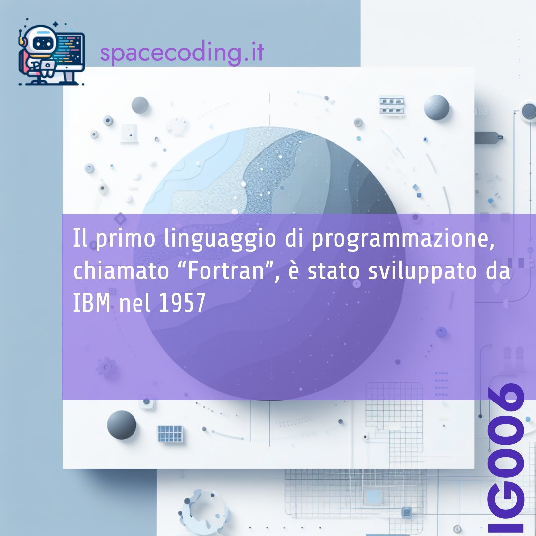 SpaceCodingX's tweet image. 🖥️ Sai qual è stato uno dei primi linguaggi di programmazione ad alto livello? È stato il Fortran, sviluppato da IBM nel 1957. Condividi la conoscenza! 🚀 #Programmazione #StoriaDellaTecnologia #Fortran #IBM