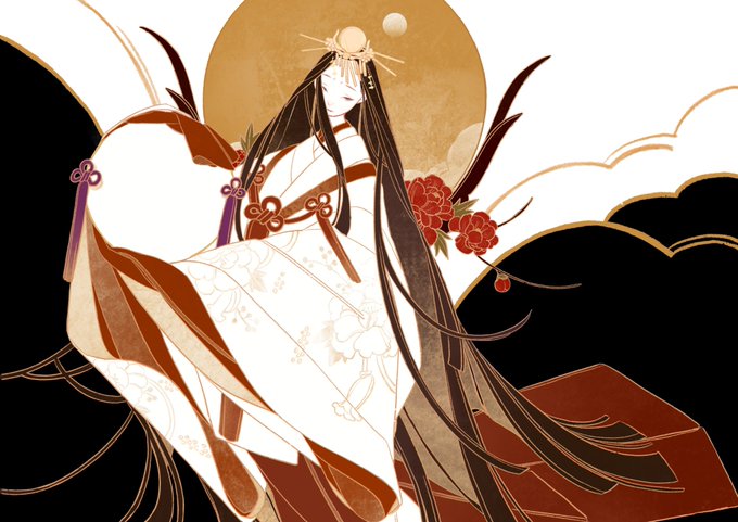 「absurdly long hair japanese clothes」 illustration images(Latest)