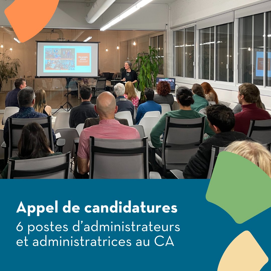 📣 Le CA du Centre d’écologie urbaine lance un appel de candidatures afin de pourvoir 6 postes d'administrateurs en élection!

📅 Les personnes intéressées peuvent candidater sur le site lnkd.in/eATfWaCn. La date limite pour présenter une candidature est le 10 janv. 2024.