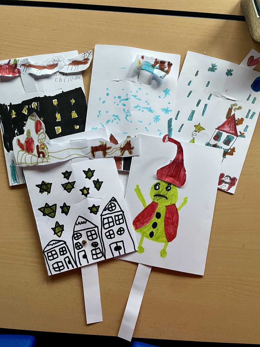 RPSRadcliffe2D's tweet image. In Design and Technology, we have been learning about sliders and levers and have created a Christmas card using them, 
We think they are fab!