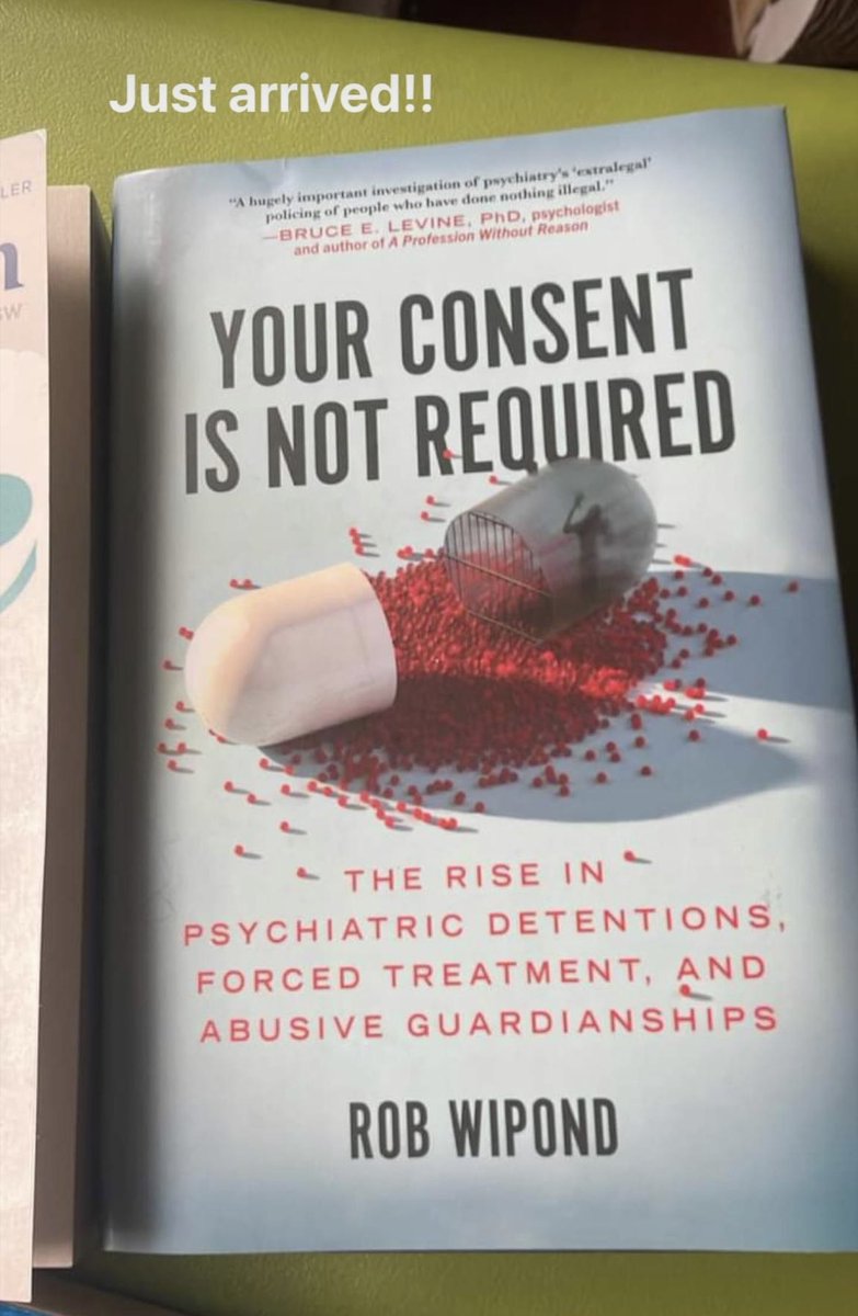 🎄Merry Christmas to me! 🎄 I just bought myself @robwipond’s book, “Your Consent is Not Required: the Rise of Psychiatric Detentions, Forced Treatment & Abusive Guardianships”! Looking forward to my virtual book club to read this w/peers across the country! ☮️💚☯️🤗☯️💚💟