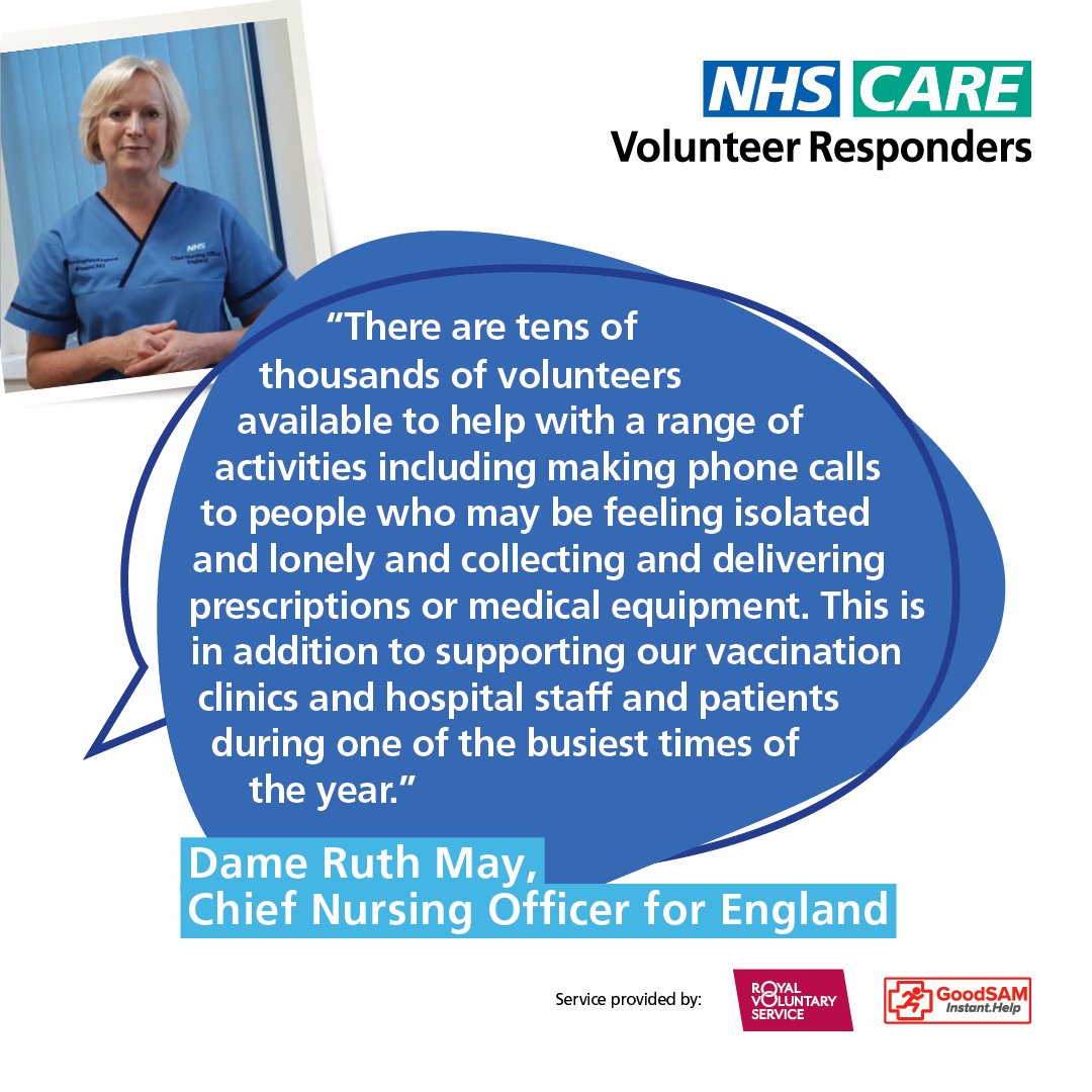 In her festive message, our @CNOEngland pays tribute to the phenomenal group of volunteers who will once again support the NHS over this festive period.