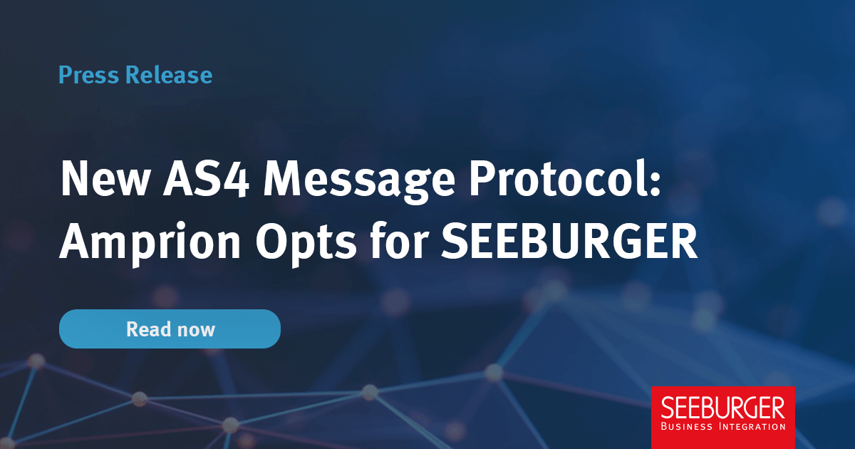 SeeburgerNews's tweet image. The 📌 changeover to #AS4 has been entrusted to us by #Amprion. With our AS4 adapter and #ActiveActive system landscape, around ⚡️500,000 messages are transmitted per day ⚡️.

#SEEBURGERConnectAutomateIntegrate

👉ow.ly/MXIs50QkWJW