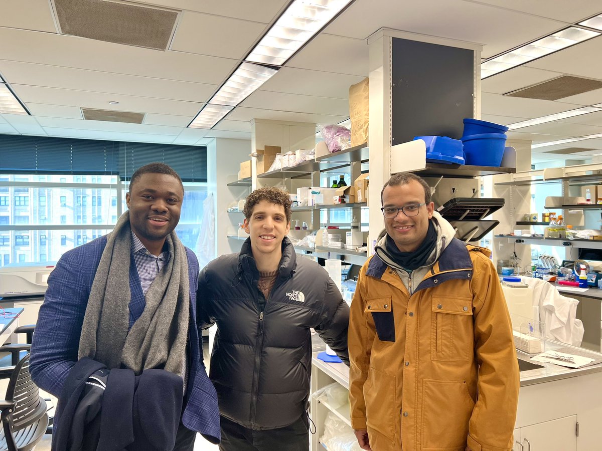 Yvon Woappi (@drwoappi) on Twitter photo Full circle moment to have these two doctors visit my lab @columbia.
I had the privilege of peer mentoring Justin during my PhD years <a href="/UofSC/">University of South Carolina</a>.
This week he successfully defended his PhD at <a href="/EinsteinMed/">Albert Einstein College of Medicine - Official</a>! Look out world! Full circle moment to have these two doctors visit my lab @columbia.
I had the privilege of peer mentoring Justin during my PhD years <a href="/UofSC/">University of South Carolina</a>.
This week he successfully defended his PhD at <a href="/EinsteinMed/">Albert Einstein College of Medicine - Official</a>! Look out world!
