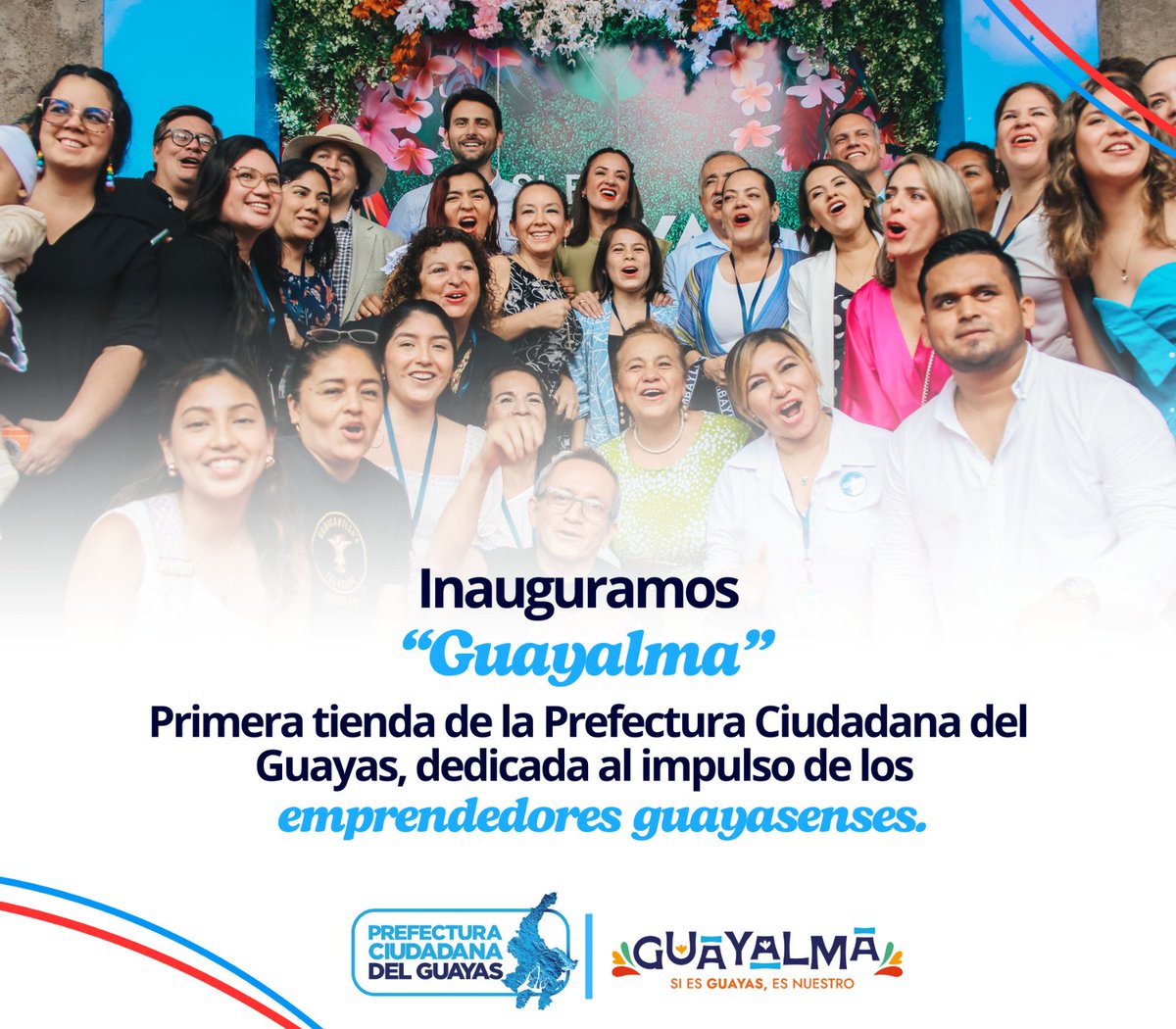 ✅ Bajo el slogan ‘Si es Guayas es nuestro. <a href="/PrefGuayas/">Prefectura del Guayas</a> inaugura #Guayalma, la primera tienda que va dedicada al impulso de los emprendedores guayasenses.
<a href="/marcelaguinaga/">Marcela Aguiñaga</a> <a href="/CarlosGSerranoB/">Carlos Serrano</a>