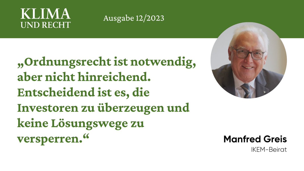 Ausgabe 12/23 unserer Fachzeitschrift Klima &amp; Recht ist da!

Den Link zum Probe-Abo und Inhaltsverzeichnis findet ihr hier: beck-shop.de/klimr-klima-re…