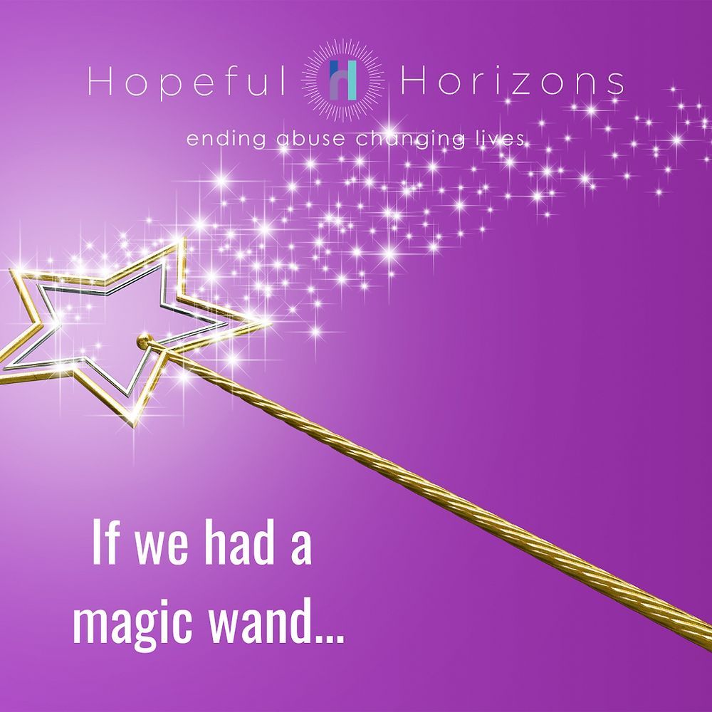 Continuing with our top blogs of 2023, the Hopeful Horizons leadership team talked about what they would do with a magic wand. Their answers speak to the critical needs of victims/survivors of child abuse, domestic violence and sexual assault. buff.ly/3II6i3C