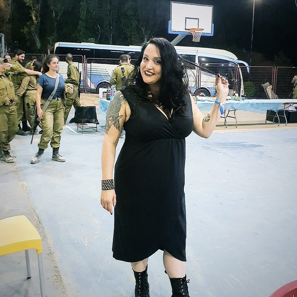 Being a musician in Israel right now is being so devastated it’s hard to write, because words cannot explain how much we are horrified and aching by the losses of this war! But at least I can perform for soldiers.. #war #RockStar #singer
