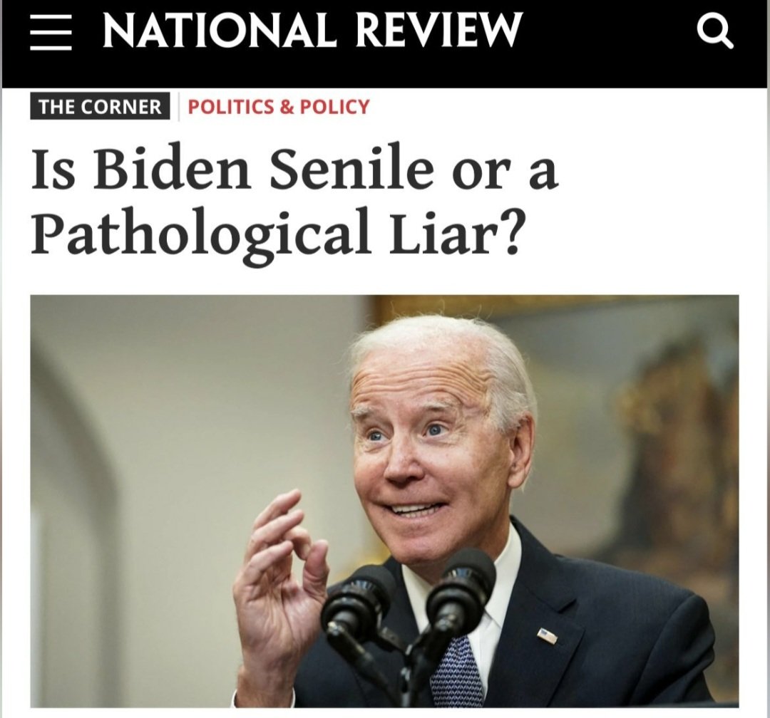 Today's question:
Senile or a Pathological Liar? 🤔
I say he's just a narcissistic POS with TDS who knowingly lies to feed his over inflated pathetic ego...
What do you say? 
👇👇👇👇