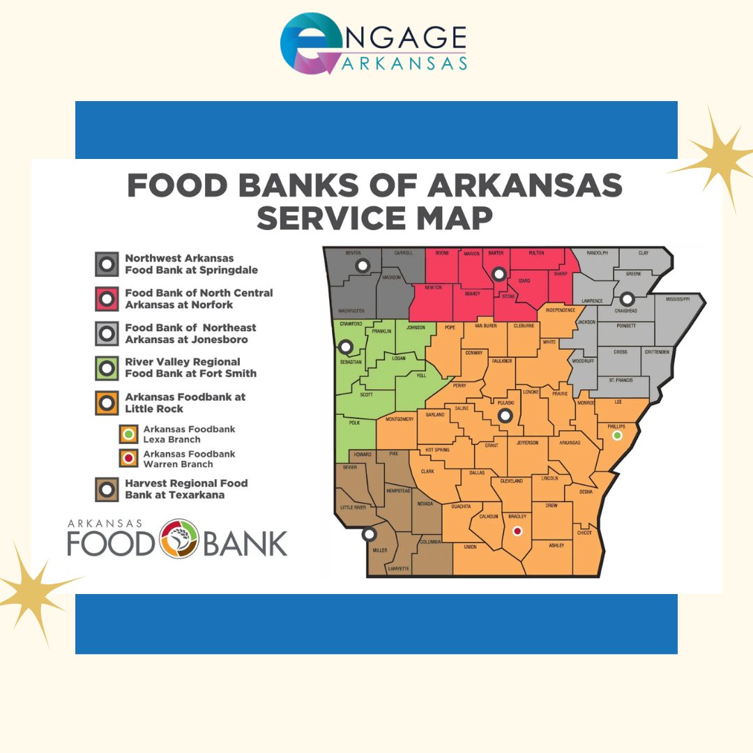 The @arfoodbank works to advocate for anti-hunger policies and strengthen food assistance programs. Volunteers can host food & fund drives, help with pop-up pantries, become food ambassadors, and assist with special events. Learn more at ArkansasFoodbank.org/Volunteer