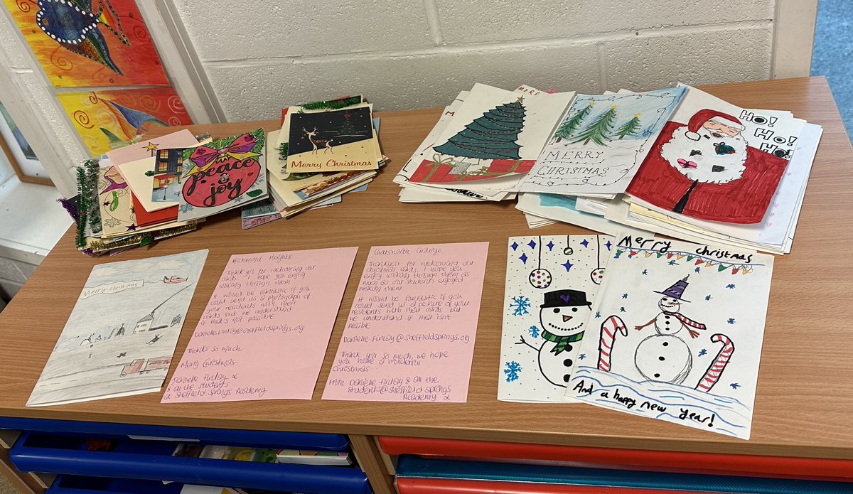 Our students have been working hard to create Christmas cards for the residents in two of our local care homes which are being sent out today! Merry Christmas! #Respect