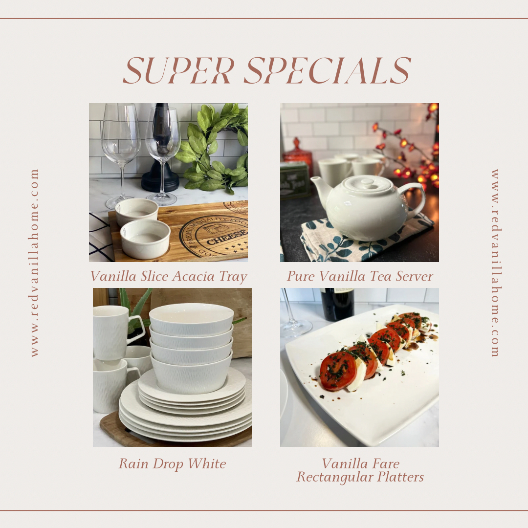 redvanillahome's tweet image. Start your year off with a bang💥 Super Specials deals going on now, only @redvanillahome

Go here: redvanillahome.com/specials-2

#DinnerwareDelights
#ServewareStyle
#TableScapeInspo
#FineDining
#TableSettingGoals
#ElegantEntertaining
#TableDecor
#NewYear
#2024
