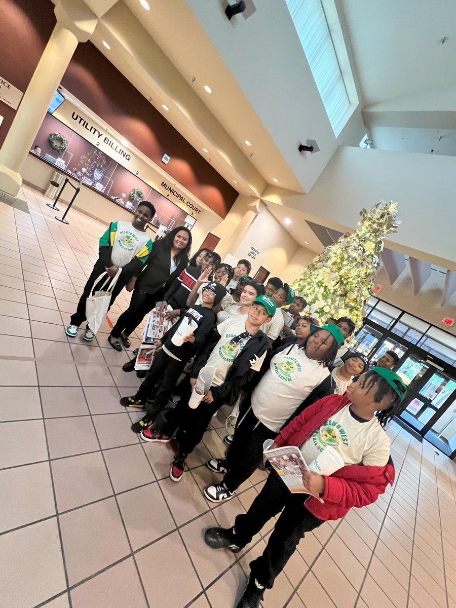 Male Leadership Academy at Desoto West MS (@mlaatwest) on Twitter photo Thank you Mayor <a href="/rachellproctor/">Rachel L. Proctor</a> and <a href="/desototx/">City of DeSoto</a> for allowing us to visit and learn about city leadership! <a href="/DeSoto_WestMS/">DeSoto West Middle School</a> Thank you Mayor <a href="/rachellproctor/">Rachel L. Proctor</a> and <a href="/desototx/">City of DeSoto</a> for allowing us to visit and learn about city leadership! <a href="/DeSoto_WestMS/">DeSoto West Middle School</a>