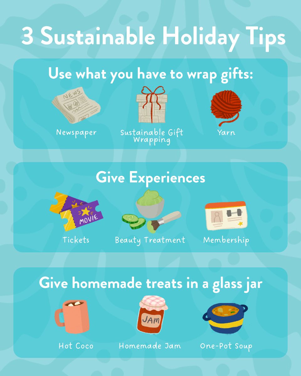 Celebrate sustainably this holiday season with these easy and eco-friendly tips✨
#ChooseSmile #PurchaseWithPurpose #CircularSolutions #nowasteliving #goingzerowaste #zerowastehome #zerowasteliving #reducewaste #lessplastic #ditchplastic #plasticfreelife #plasticcrisis