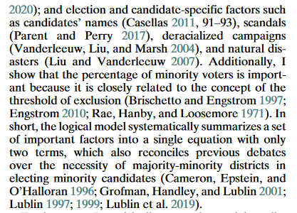 🧑‍🏫If you're teaching---race, representation, or redistricting---in the Spring, please consider adding this piece to your syllabus! It cites and summarizes many prior works, making it a useful paper to assign (I hope)🏫 👉newly open access (@apsrjournal)! doi.org/10.1017/S00030…