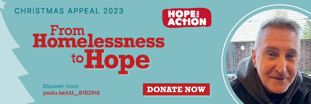 Our match-funded Christmas appeal has raised £80,000! Thank you so much for your generosity this Christmas 🎄⭐️ Every donation you make will be doubled thanks to some generous supporters. Please, donate today at hopeintoaction.org.uk/Appeal/homeles…