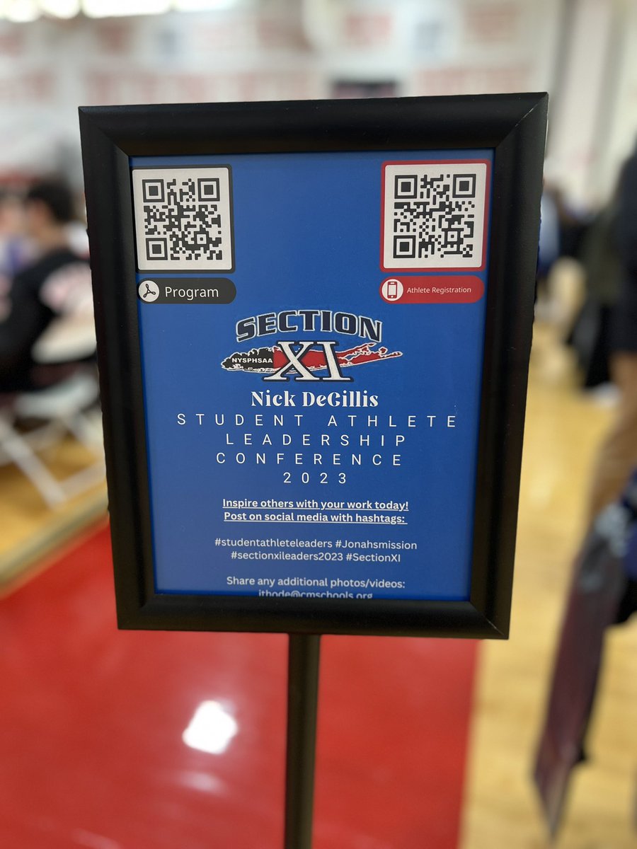 An impactful start to the day at the 2023 Nick DeCillis Section XI Student-Athlete Leadership Conference at Center Moriches!