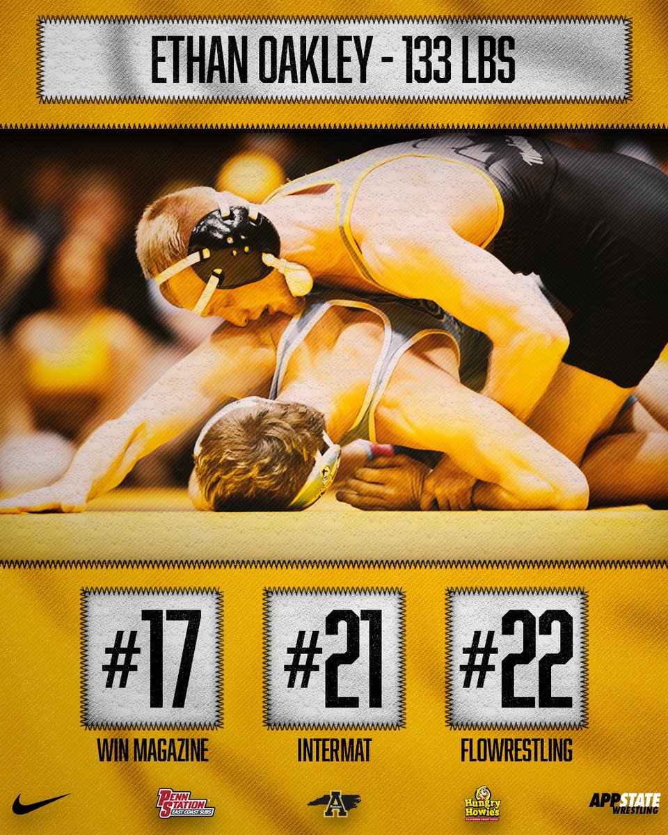 𝗜𝗻𝗱𝗶𝘃𝗶𝗱𝘂𝗮𝗹 𝐑𝐚𝐧𝐤𝐢𝐧𝐠𝐬:

Ethan Oakley | 133 pounds

#ReAchTheSummit