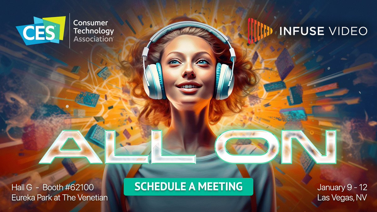 LontVideo's tweet image. Join us at @CES where we will announce the Infuse Video Development Platform.

It's a first of its kind platform that enables businesses and developers to create impactful audience and product specific videos at scale.

Pay us a visit at Eureka Park, The Venetian, booth #62100.