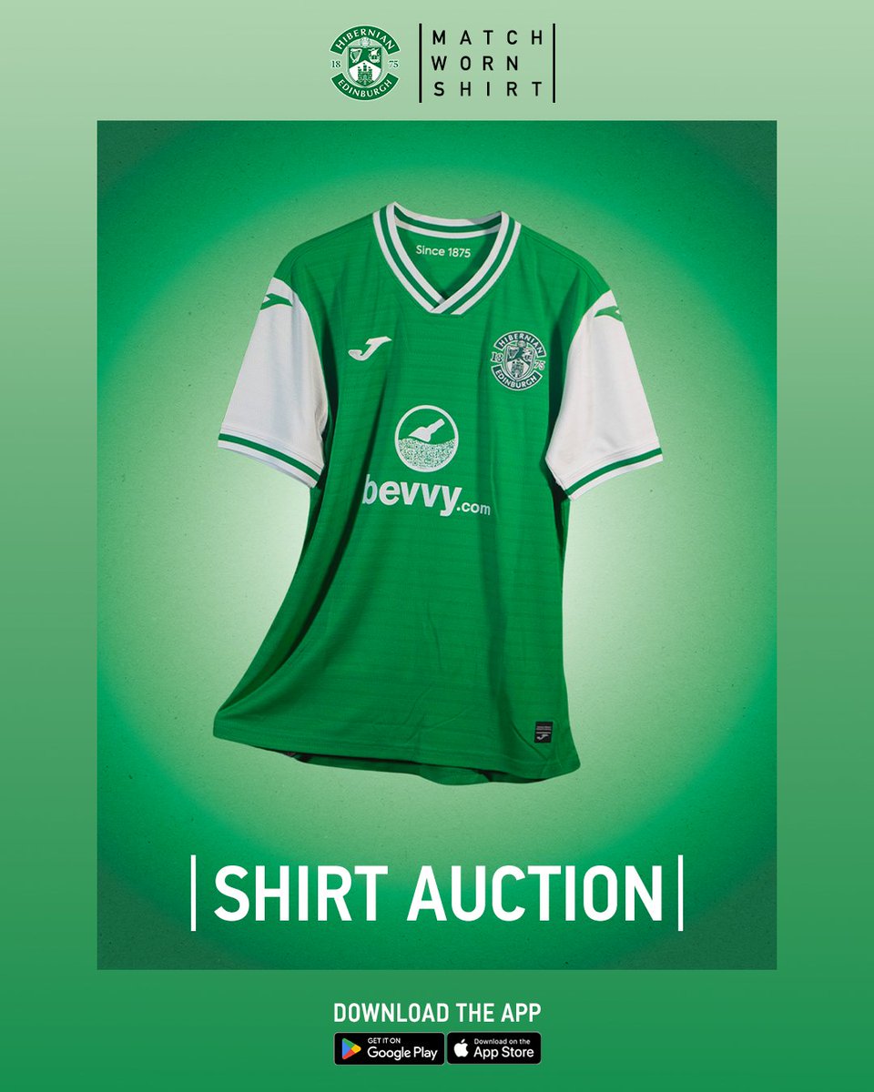 AUCTION 𝗡𝗢𝗪 𝗢𝗣𝗘𝗡! 📢 Club partners MatchWornShirt are giving Hibs fans the chance to win a shirt from today's Derby! 👕👇 🔗 tinyurl.com/bdrfc8k8