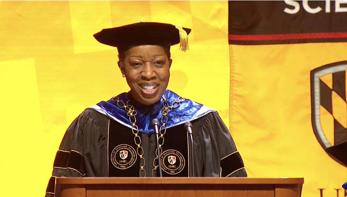 “It is in times of great conflict and great challenge that higher education’s purpose is most revealed.” - #UMBCpresident Valerie Sheares Ashby. #UMBCgrad