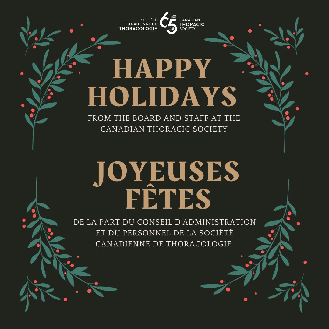 Happy Holidays from the Canadian Thoracic Society!