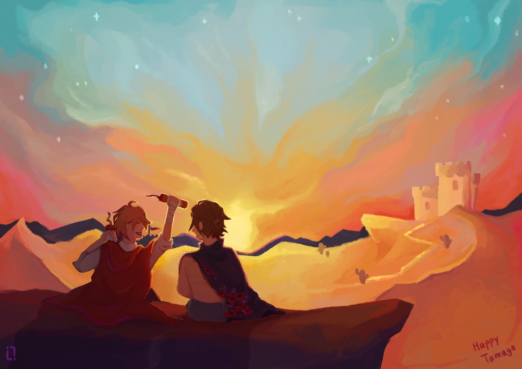 Everything the light touches is ours ☀️🏜️ #SecretLifeSMP #goodtimeswithscarfanart #grianfanart #desertduo