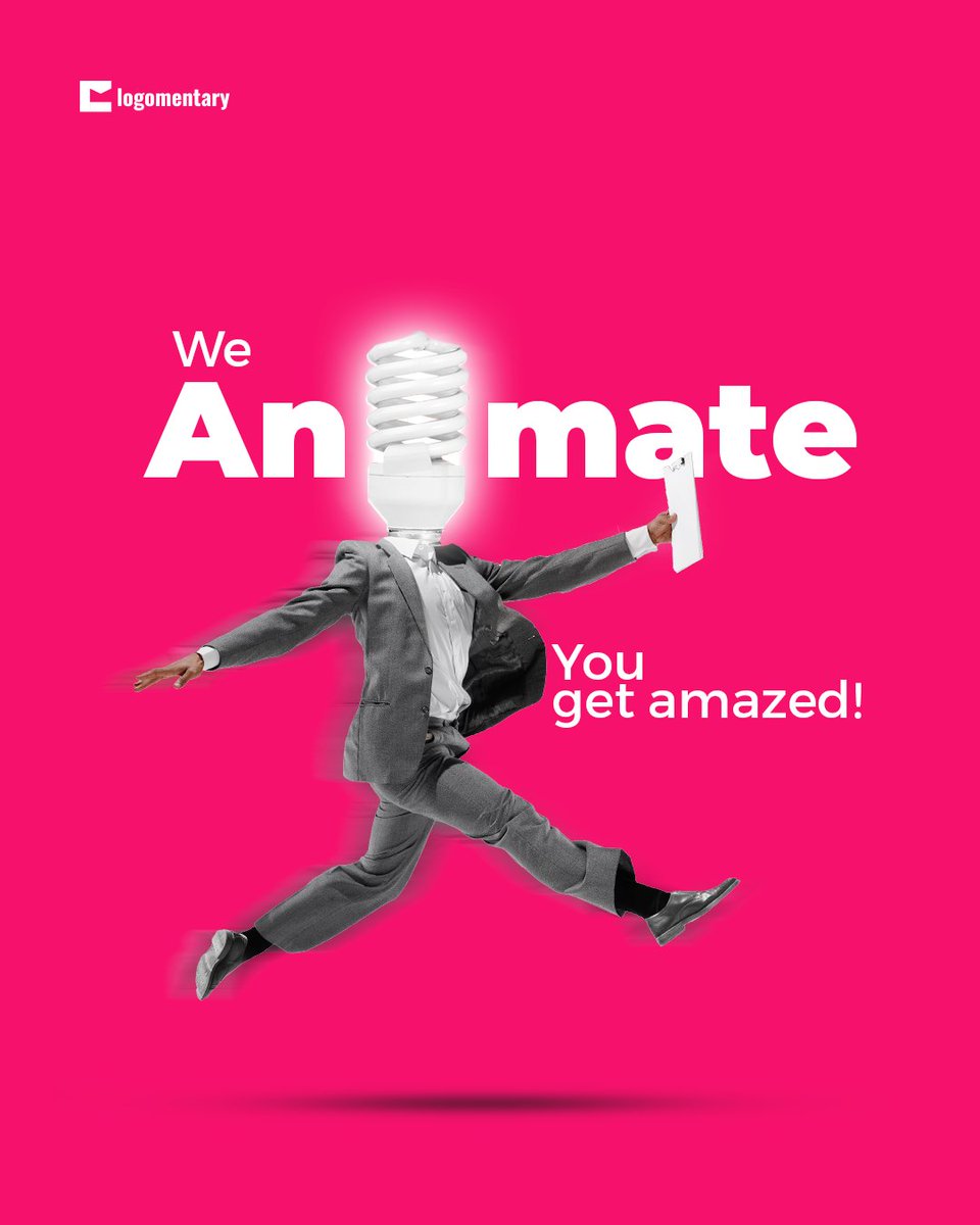 logomentary's tweet image. Animations have proved to be remembered longer than simple posts. People enjoy watching animated content as many find them interesting.

Connect with the best animators or visit  logomentary.com to explore more.

#AnimatedContent #MemorablePosts #AnimationMagic #Engaging
