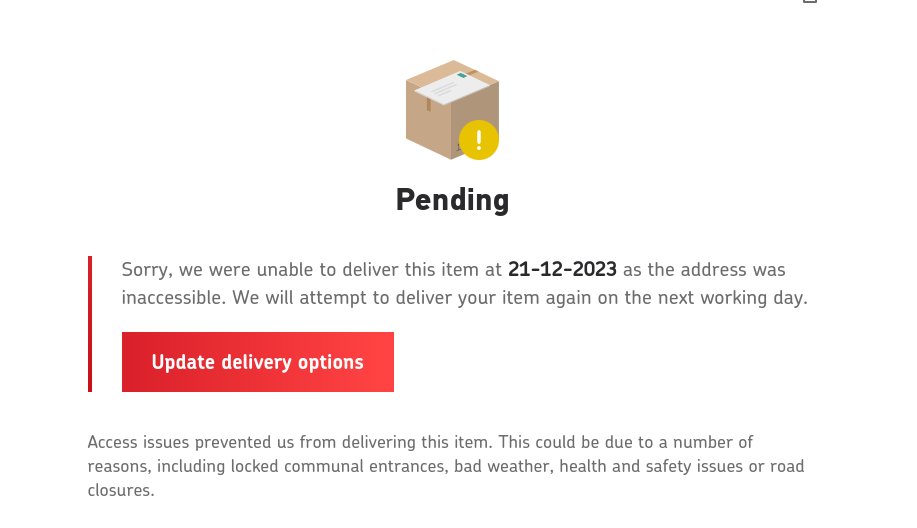 I'd be ok with the delay if they just fessed up and said - sorry we're really busy, won't make it today. Coming up with a bullshit, made up, reason - not so much.